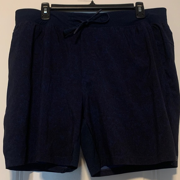 Lululemon Athletica Men’s Dark Blue and Black Shorts, Size XL - Picture 1 of 7